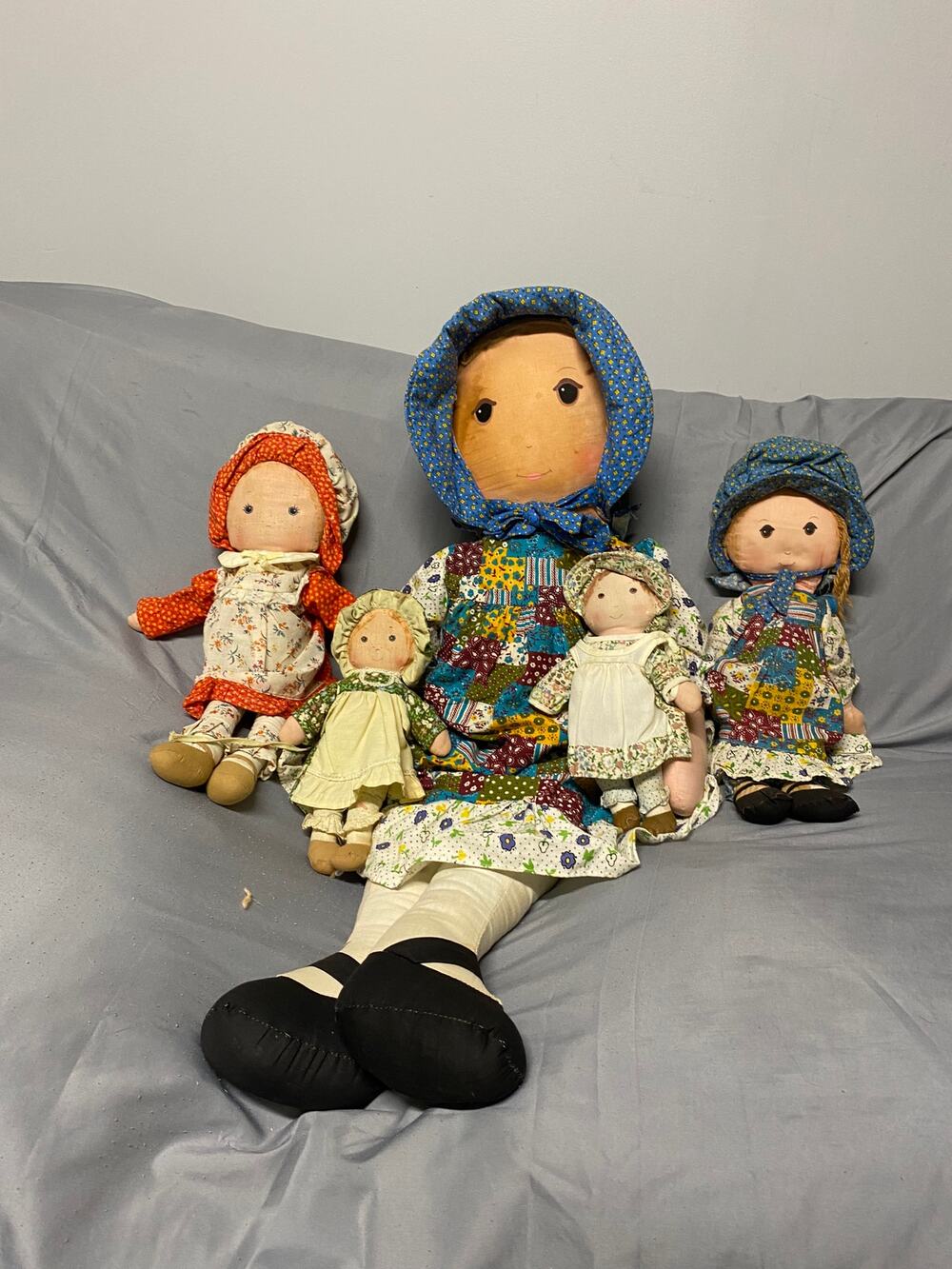 Vintage Knickerbocker 1970s Holly Hobbie & Friends rag dolls